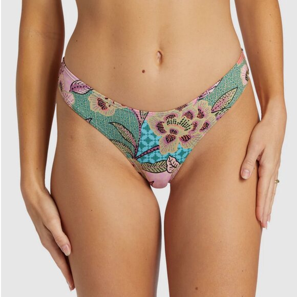 Billabong Womens Visions Of Paradise Bondi Bikini Bottom - Picture 1 of 5